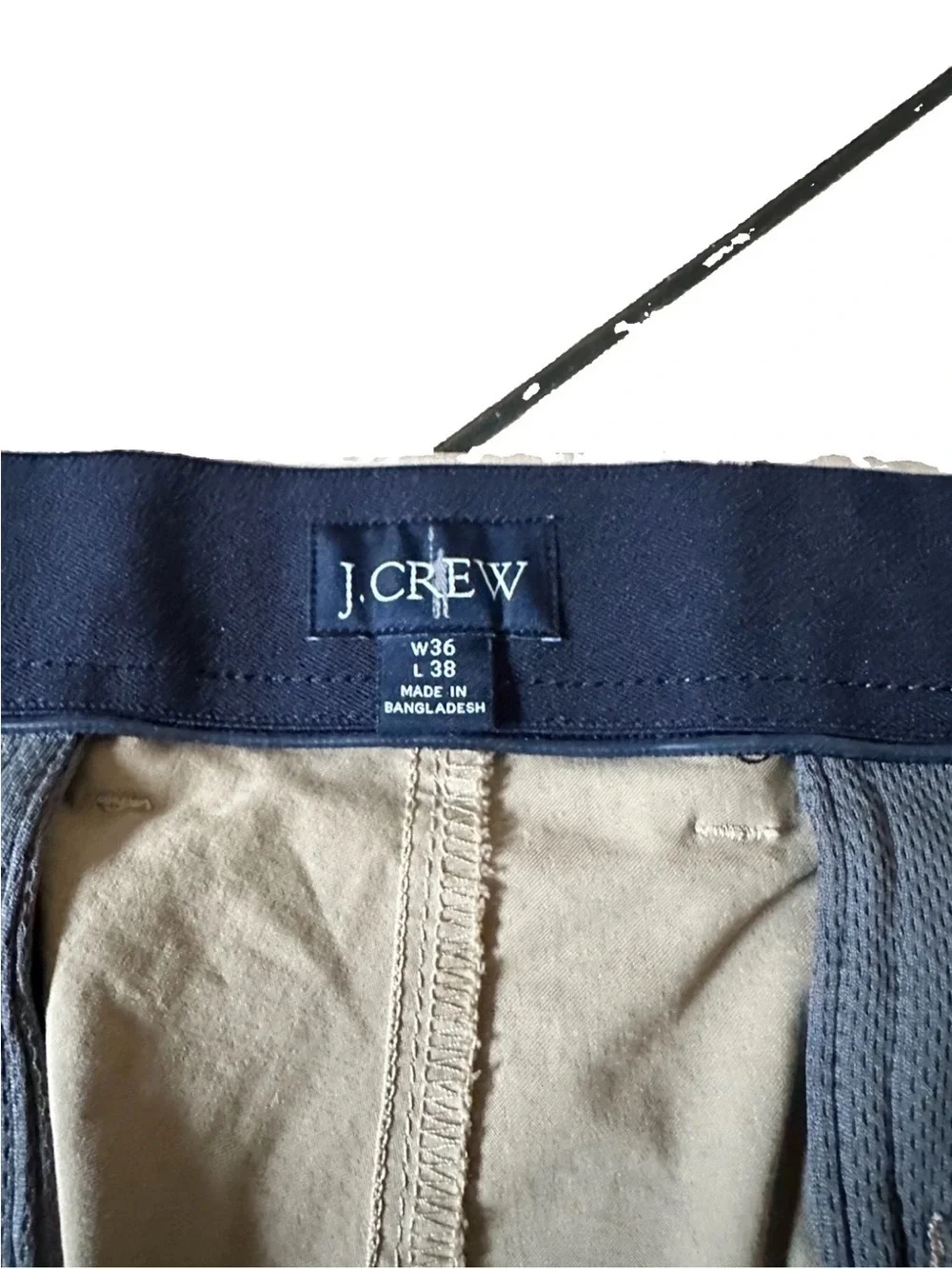 J Crew Tech Pants Men's 36X38 Beige 484 Slim Performance Preppy